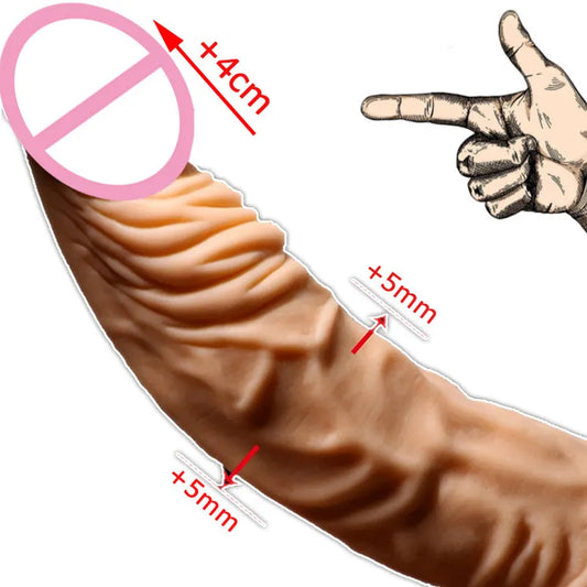 Elastic Penis Extender Sleeve - Reusable Silicone Condom